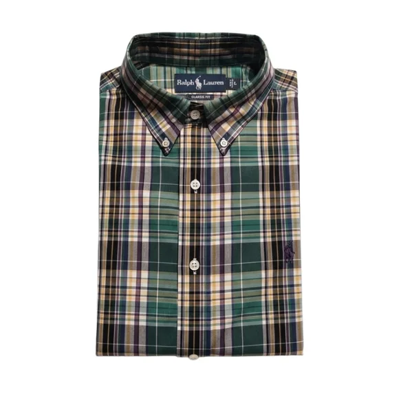 Polo Ralph Lauren Custom Fit Plaid Button Down Shirt Large Mannequin - Picture 6 of 6